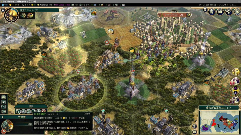 労働者で鉄道を敷設