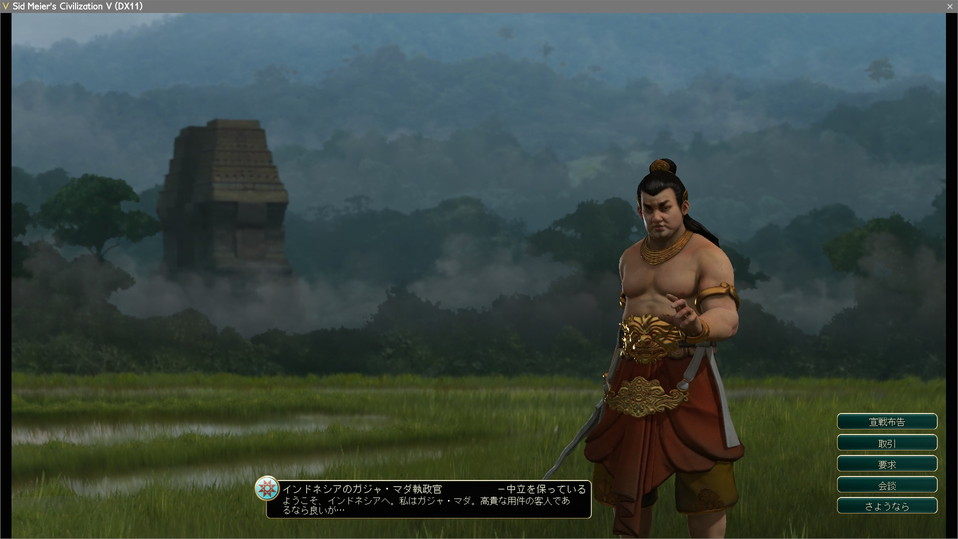 インドネシアと遭遇